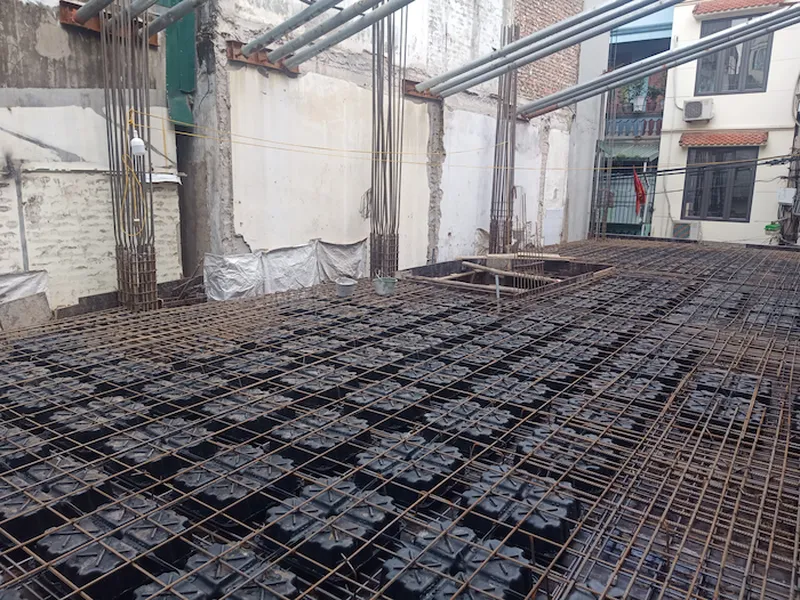 Công trình nhà anh Thắng áp dụng công nghệ sàn vượt nhịp