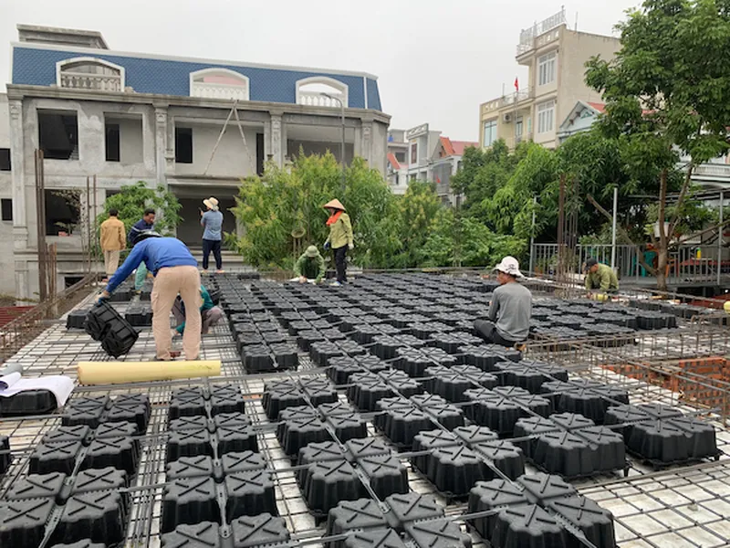 Công trình nhà ở Hưng Yên ứng dụng sàn XF-BOX