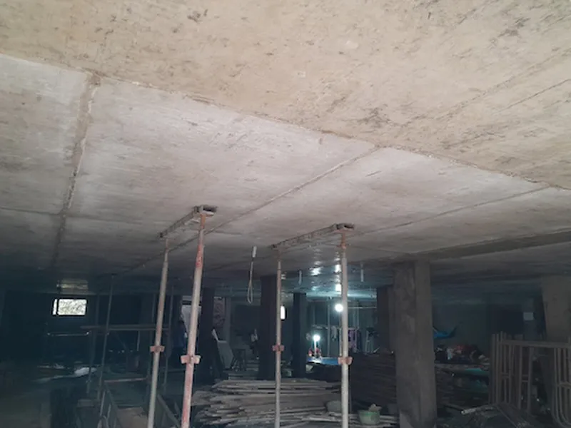 Sàn vượt nhịp 10m không dầm cho nhà trọ 7 tầng