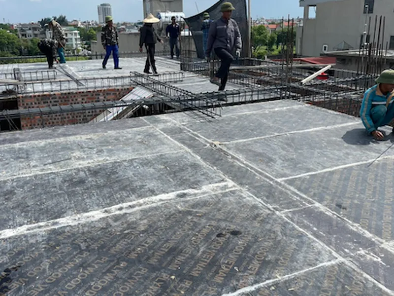 Dầm vượt nhịp 6m tại nhà phố Hải Dương 7 tầng