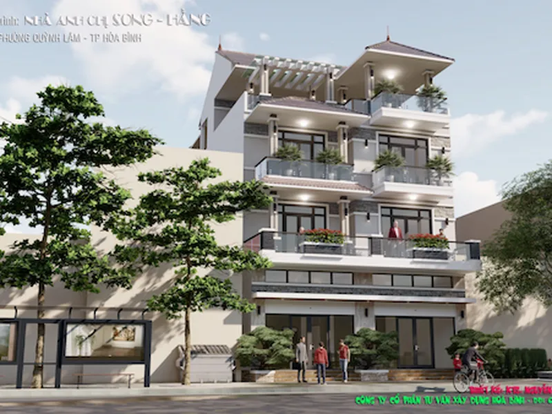 Xây Văn phòng Hòa Bình ứng dụng sàn XF-BOX