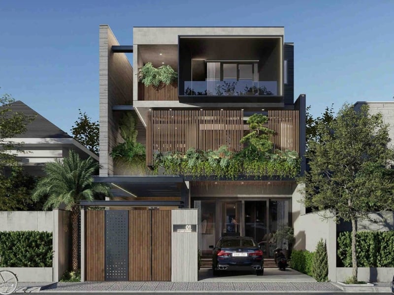 Thiết Kế Nhà Cần Thơ Đẹp Kết Hợp Sàn Hộp XF-BOX