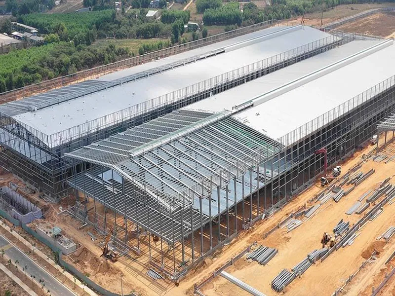 Thiết kế nhà xưởng công nghiệp thi công sàn phẳng