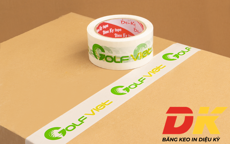 Băng keo in chữ logo Golf Việt Băng keo in chữ logo Golf Việt