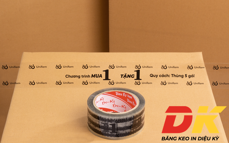 Unifam đã sử dụng băng keo in chữ và logo Unifam để đóng gói. Unifam đã sử dụng băng keo in chữ và logo Unifam để đóng gói.