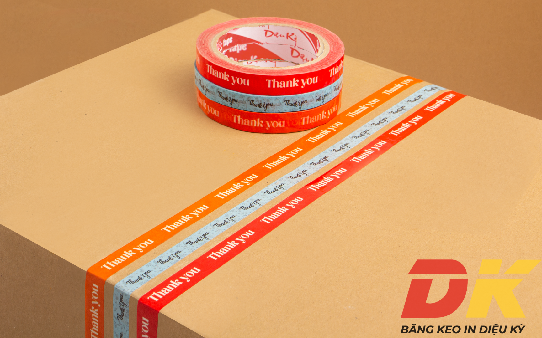 Băng Keo In Diệu Kỳ tự hào là địa chỉ tin cậy cho những ai muốn có Băng keo in chữ Thank you với phong cách riêng biệt của thương hiệu mình Băng Keo In Diệu Kỳ tự hào là địa chỉ tin cậy cho những ai muốn có Băng keo in chữ Thank you với phong cách riêng biệt của thương hiệu mình