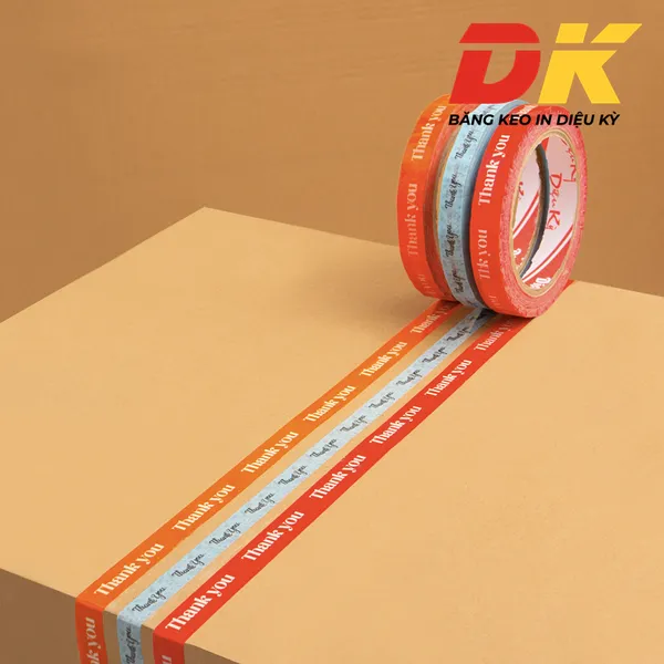 Băng keo in chữ Thank you