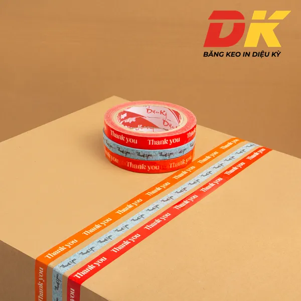 Băng keo in chữ Thank you