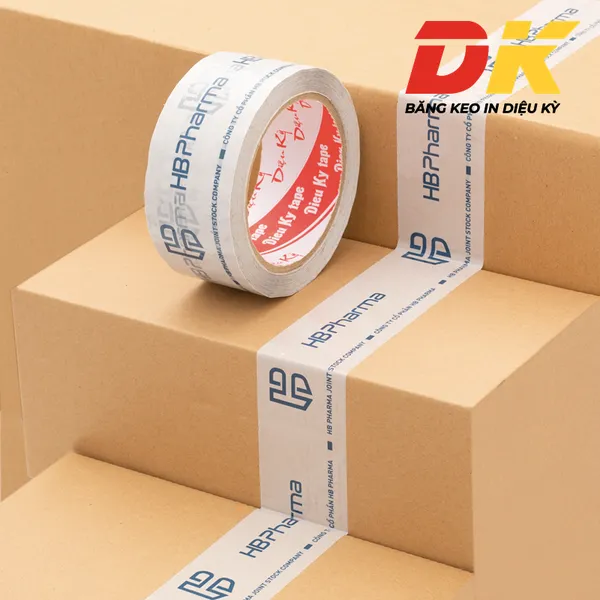 Băng keo in logo HB Pharma