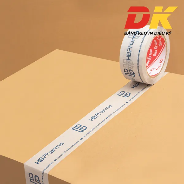 Băng keo in logo HB Pharma