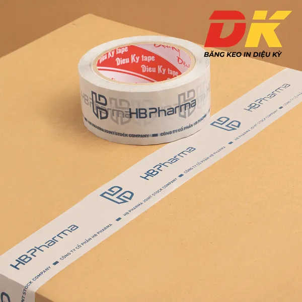 Băng keo in logo HB Pharma