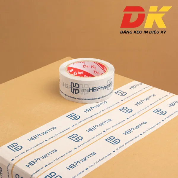 Băng keo in logo HB Pharma