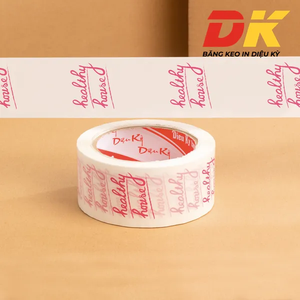 Băng keo in chữ Healthy House