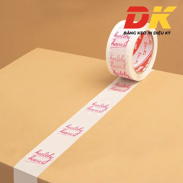 Băng keo in chữ Healthy House