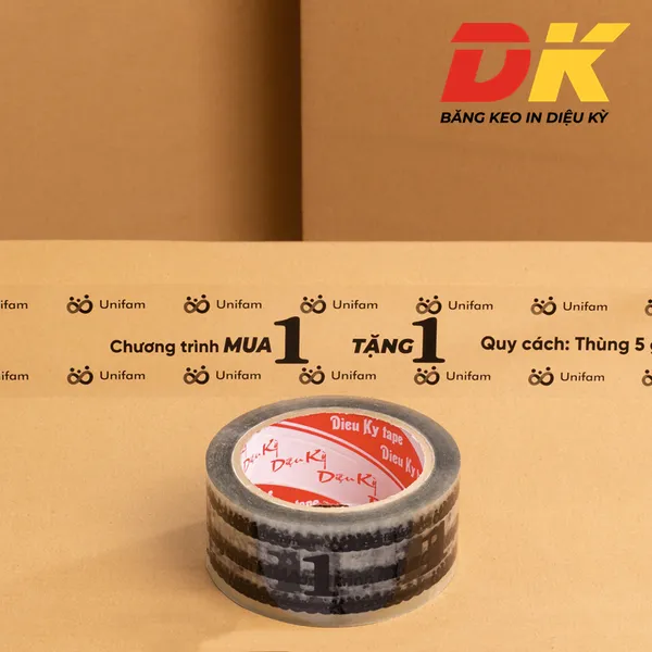 Băng keo in chữ Unifam