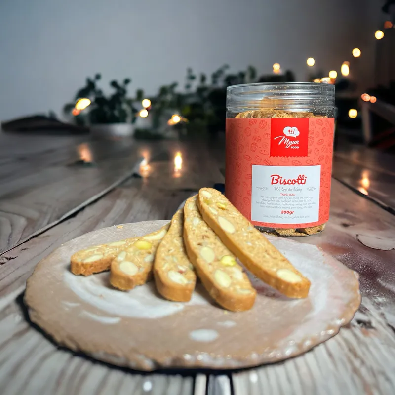 Biscotti Nguyên Cám Hỗ Trợ Ăn Kiêng 200gr - Myun Food Ẩm Thực Buôn Mê