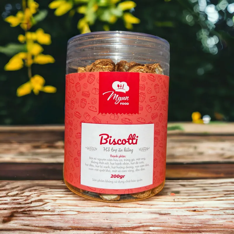 2 Biscotti Nguyên Cám (Hỗ trợ ăn kiêng) + 2 Biscotti Nguyên Vị