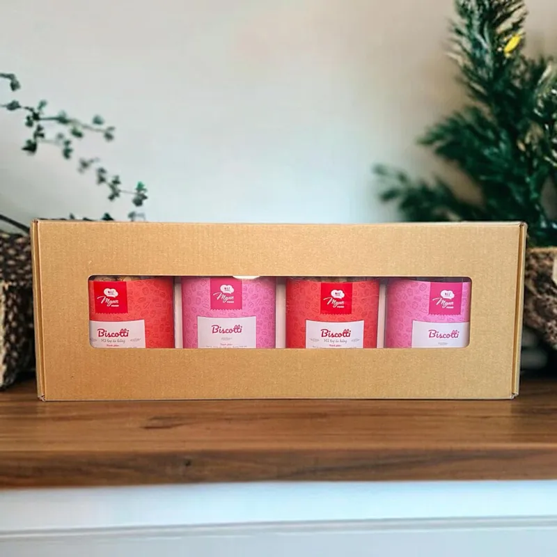 2 Biscotti Nguyên Cám (Hỗ trợ ăn kiêng) + 2 Biscotti Nguyên Vị