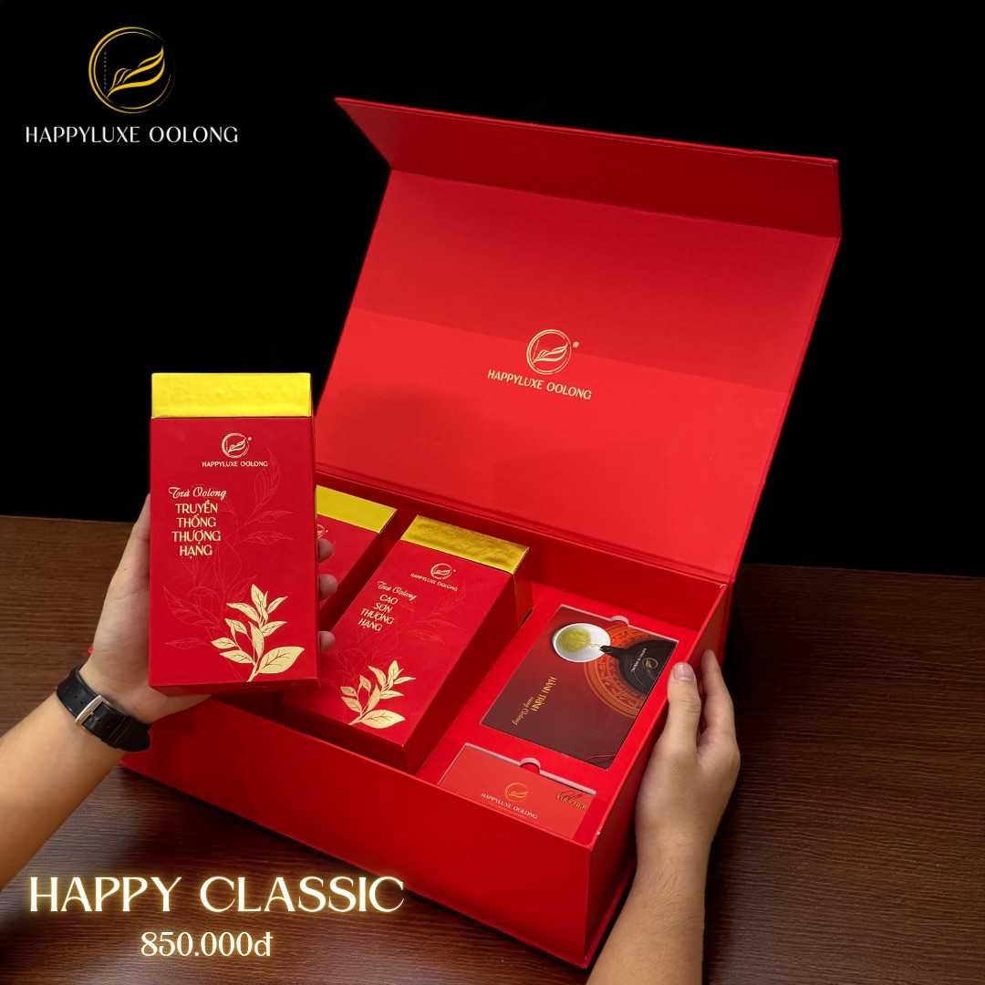 Set trà Ô long Happy Classic
