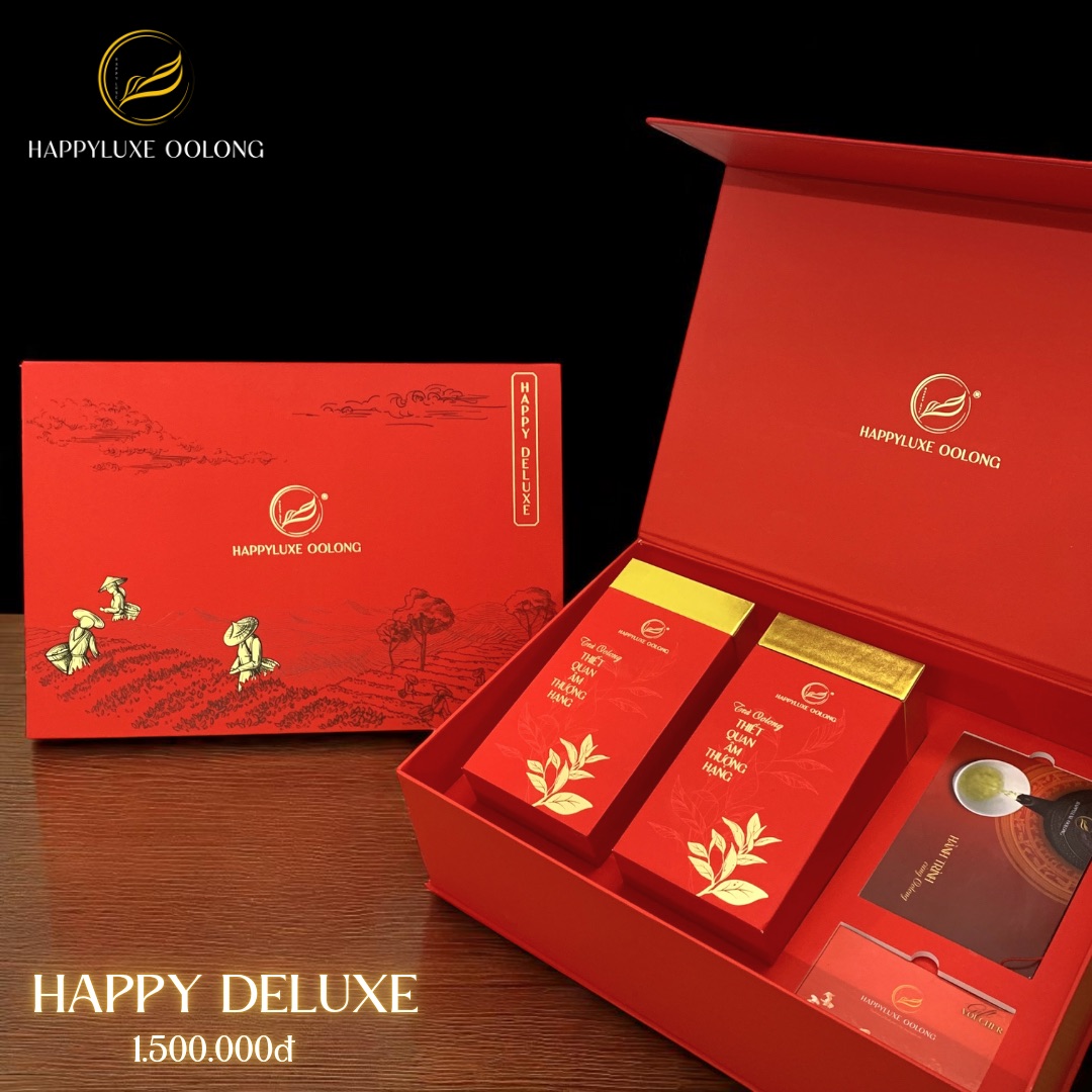 Set trà Ô Long Happy Deluxe