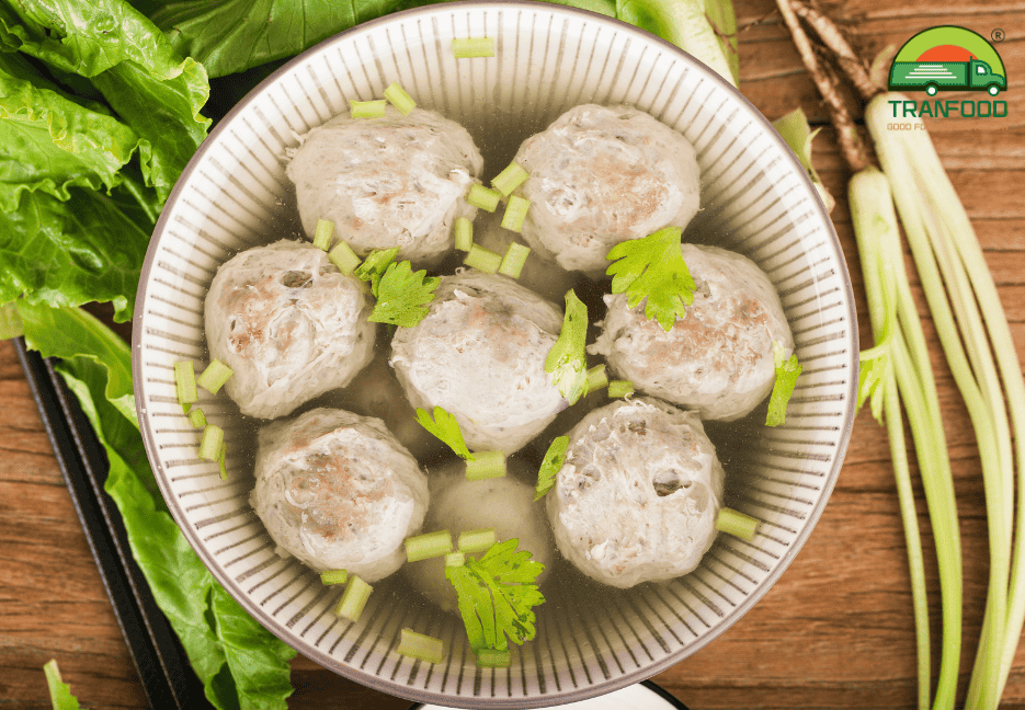 canh cải ngọt bò viên