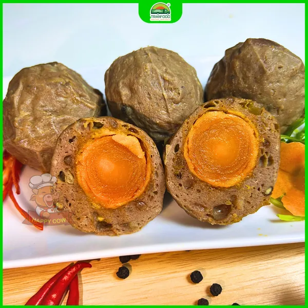Bò viên trứng muối Happy Cow 1kg