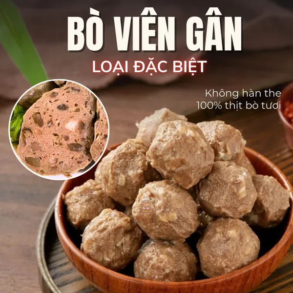 Bò viên gân Happy Cow 500gr