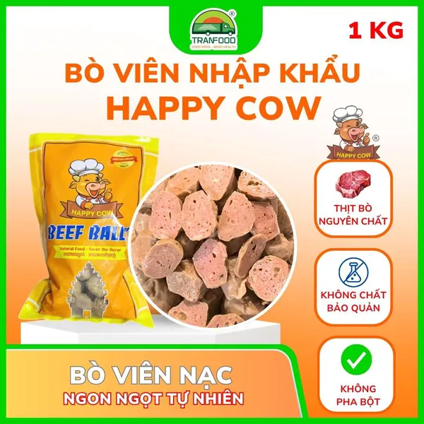 Bò viên nạc Happy Cow 1kg