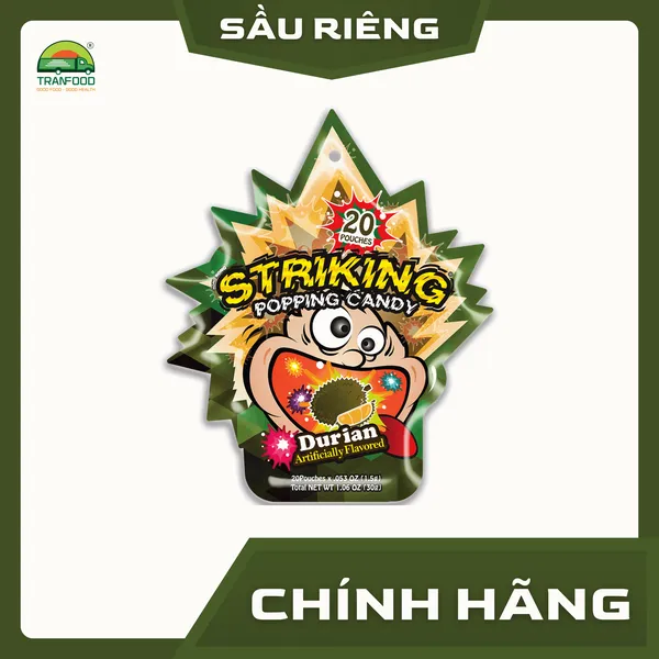 Kẹo Nổ Striking vị Sầu riêng gói 30g  | Hàng nhập khẩu