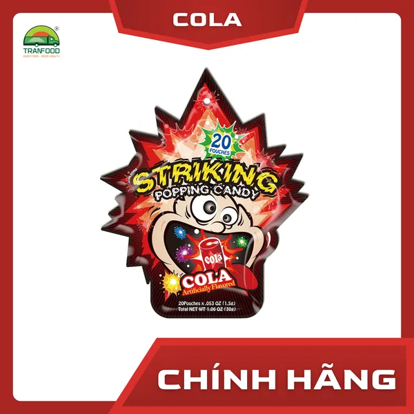 Kẹo Nổ Striking vị COLA gói 30g  | Hàng nhập khẩu