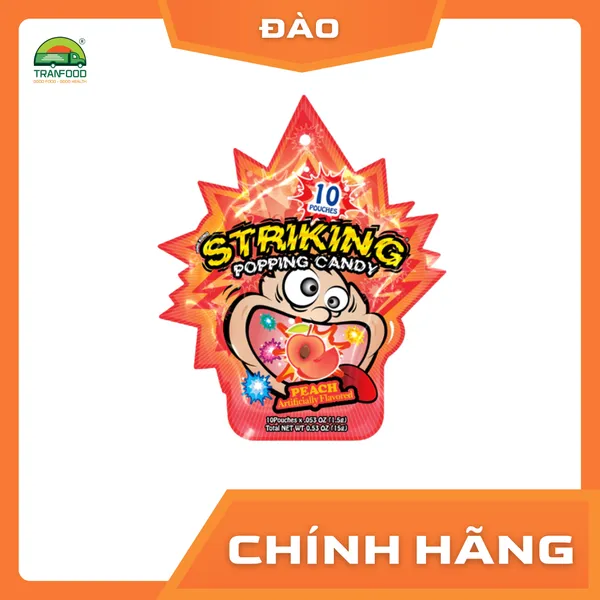 Kẹo nổ Striking vị Đào gói 15g | Hàng nhập khẩu