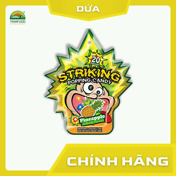 Kẹo Nổ Striking vị Dứa gói 30g  | Hàng nhập khẩu