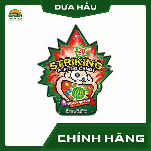 Kẹo Nổ Striking vị Dưa Hấu gói 30g  | Hàng nhập khẩu