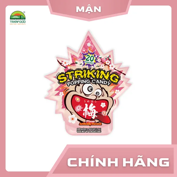 Kẹo Nổ Striking vị Mận gói 30g  | Hàng nhập khẩu
