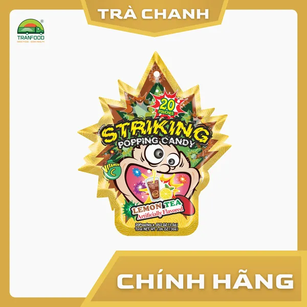 Kẹo Nổ Striking vị Trà Chanh gói 30g  | Hàng nhập khẩu