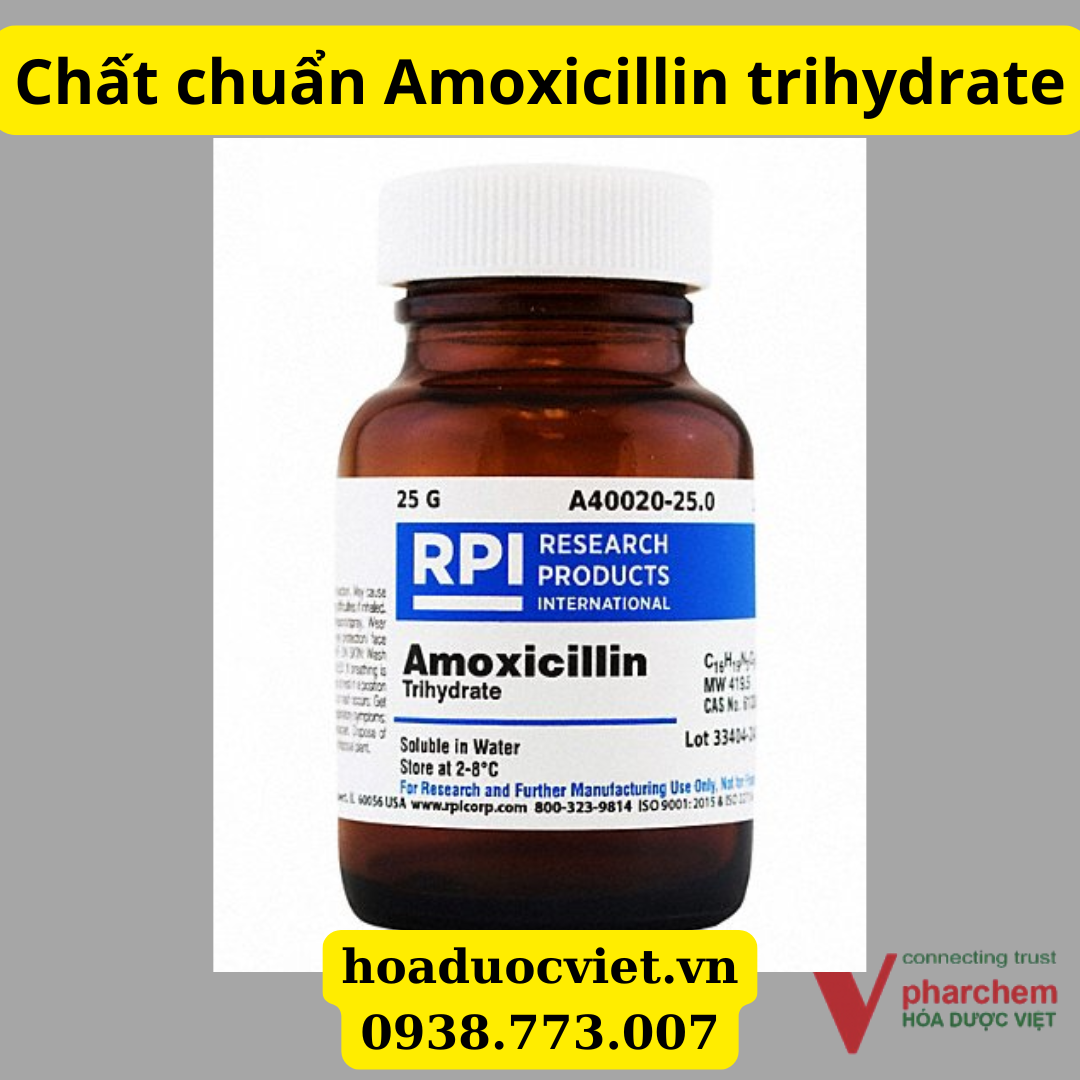 Chất chuẩn Amoxicillin trihydrate Chất chuẩn Amoxicillin trihydrate