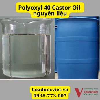 Polyoxyl 40 Castor Oil nguyên liệu  PEG 40 Hydrogenated Castor Oil  PEG 40 HCO  Chất nhũ hóa PEG 40  Nguyên liệu PEG 40 cho dược phẩm