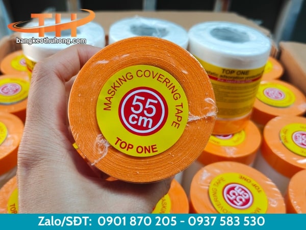 Băng keo nilon che sơn 55cm x 20m Băng keo nilon che sơn 55cm x 20m