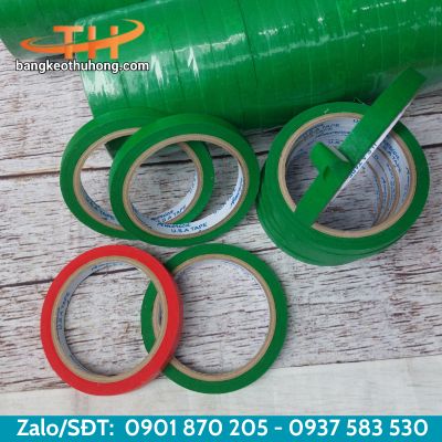 Băng keo giấy màu xanh và đỏ 1F2 Băng keo giấy màu xanh và đỏ 1F2