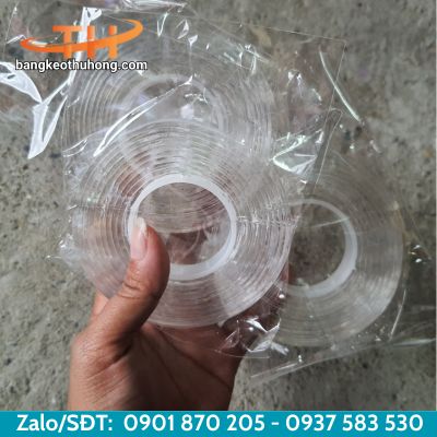 Băng keo hai mặt trong suốt siêu dính Băng keo hai mặt trong suốt siêu dính