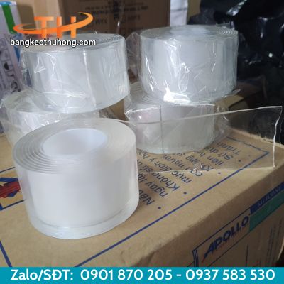 Băng keo 2 mặt trong suốt khổ 5F Băng keo 2 mặt trong suốt khổ 5F