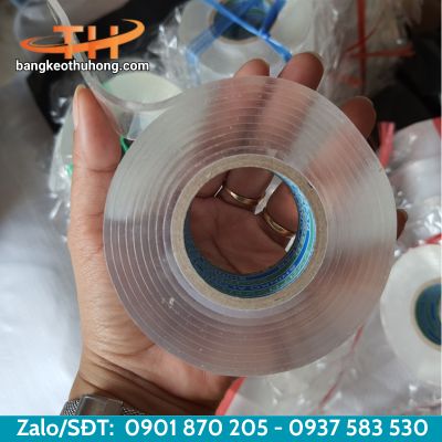 Băng keo 2 mặt trong suốt dán kính xe hơi Băng keo 2 mặt trong suốt dán kính xe hơi