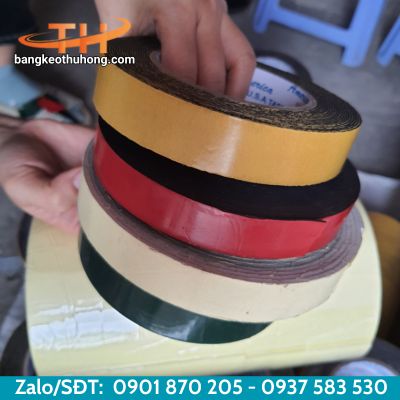 Băng keo 2 mặt xốp với nhiều vỏ màu Băng keo 2 mặt xốp với nhiều vỏ màu