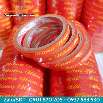 Băng keo chúc mừng năm mới in chất lượng rõ nét Băng keo chúc mừng năm mới in chất lượng rõ nét