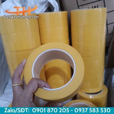 Băng keo dán nền màu vàng độ bền cao bám dính tốt Băng keo dán nền màu vàng độ bền cao bám dính tốt