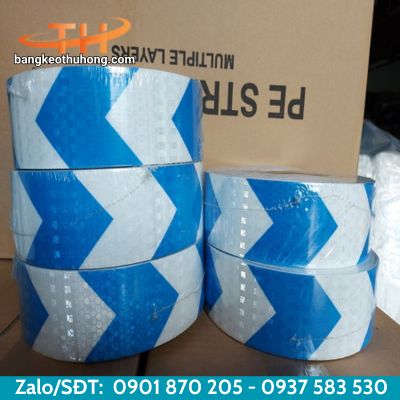 Băng keo dán nền phản quang mũi tên Băng keo dán nền phản quang mũi tên