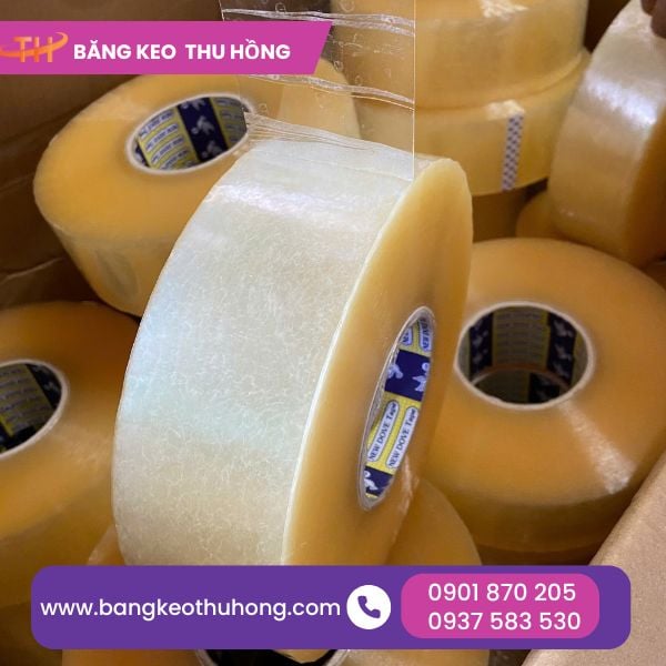 Băng keo trong dán thùng cuộn lớn phù hợp với nhu cầu sử dụng thường xuyên Băng keo trong dán thùng cuộn lớn phù hợp với nhu cầu sử dụng thường xuyên