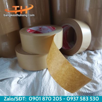 Băng keo giấy kraft - Băng keo giấy da bò giá sỉ Băng keo giấy kraft - Băng keo giấy da bò giá sỉ