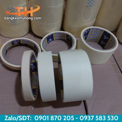 Băng keo giấy màu trắng kích thước các loại Băng keo giấy màu trắng kích thước các loại