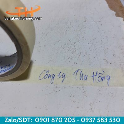 Băng keo giấy một mặt viết được Băng keo giấy một mặt viết được